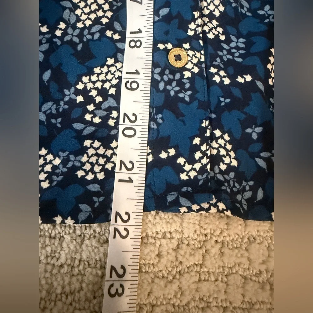 Michael Kors Navy Floral Button-Down Shirt